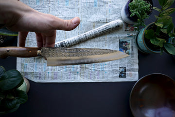 Yoshimi Kato SG2 Tsuchime Gyuto 210mm - Thecooksedge