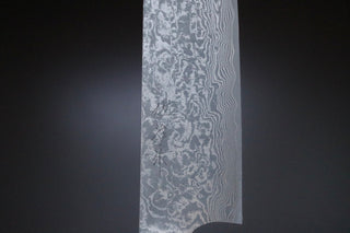 Takeshi Saji R2 Damascus Staghorn Handle Kiritsuke 240mm - Thecooksedge