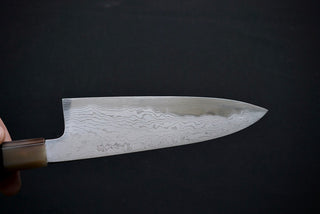 Komorebi Damascus Blue #1 Santoku 180mm - Thecooksedge