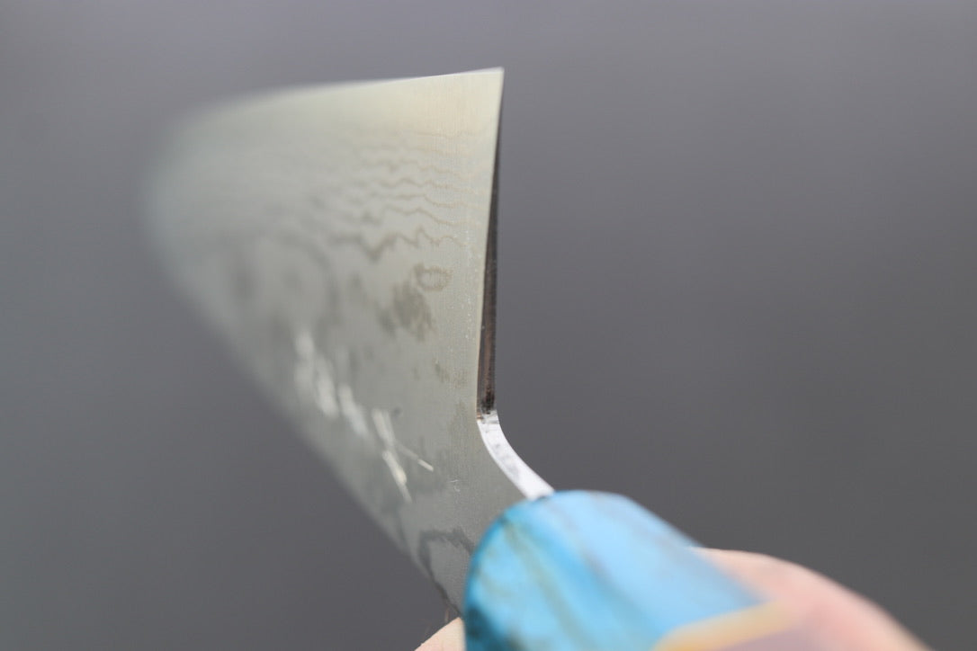 Shigeki Tanaka VG10 Damascus Gyuto 240mm w/Custom Handle - Thecooksedge