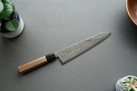 Hatsukokoro Sunaarashi Kurozome Damascus Kiritsuke Gyuto 240mm - Thecooksedge