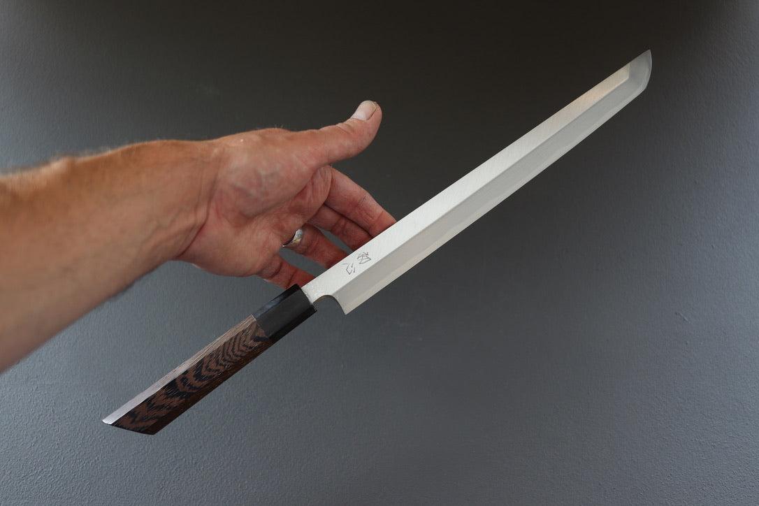 Hatsukokoro Shirosagi Sakimaru Yanagiba 270mm - Thecooksedge