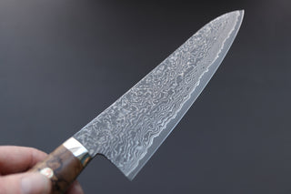 Shigeki Tanaka R2 Damascus  Gyuto 210mm Western Handle - Thecooksedge