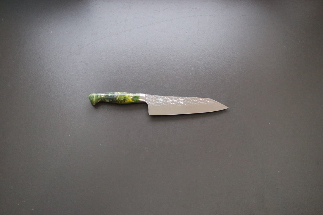 Yu Kurosaki Senko Santoku 165mm W/Custom Acrylic Handle - Thecooksedge