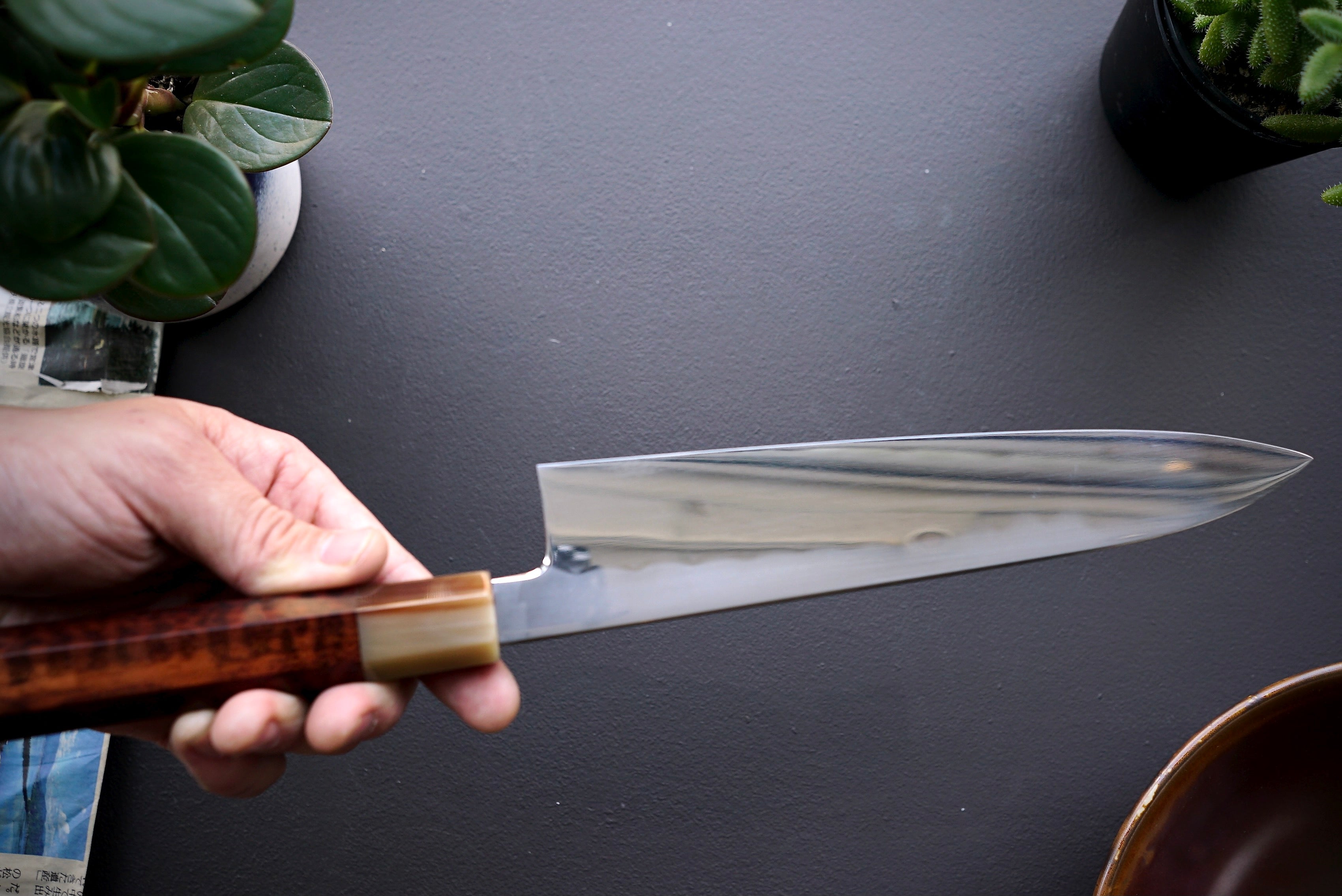 Satoshi Nakagawa Blue#2 Honyaki Gyuto 240mm - Thecooksedge