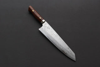 Yoshihiro Yauji Blue #2 Damascus Kiritsuke Gyuto 210mm - Thecooksedge