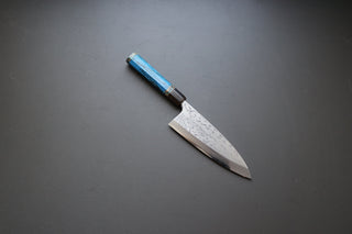 Yauji Yoshihiro Damascus Deba 180mm - Thecooksedge
