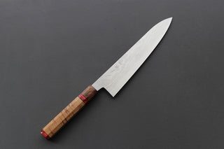 Shigeki Tanaka VG10 Damascus Gyuto 240mm w/Custom Handle - Thecooksedge