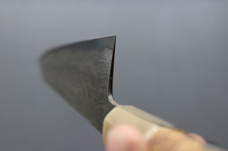 Nigara Hamono Blue2 Wrought Iron Clad Damascus Gyuto 270mm - Thecooksedge