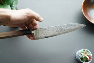 Hatsukokoro Sunaarashi Kurozome Damascus Kiritsuke Gyuto 210mm - Thecooksedge