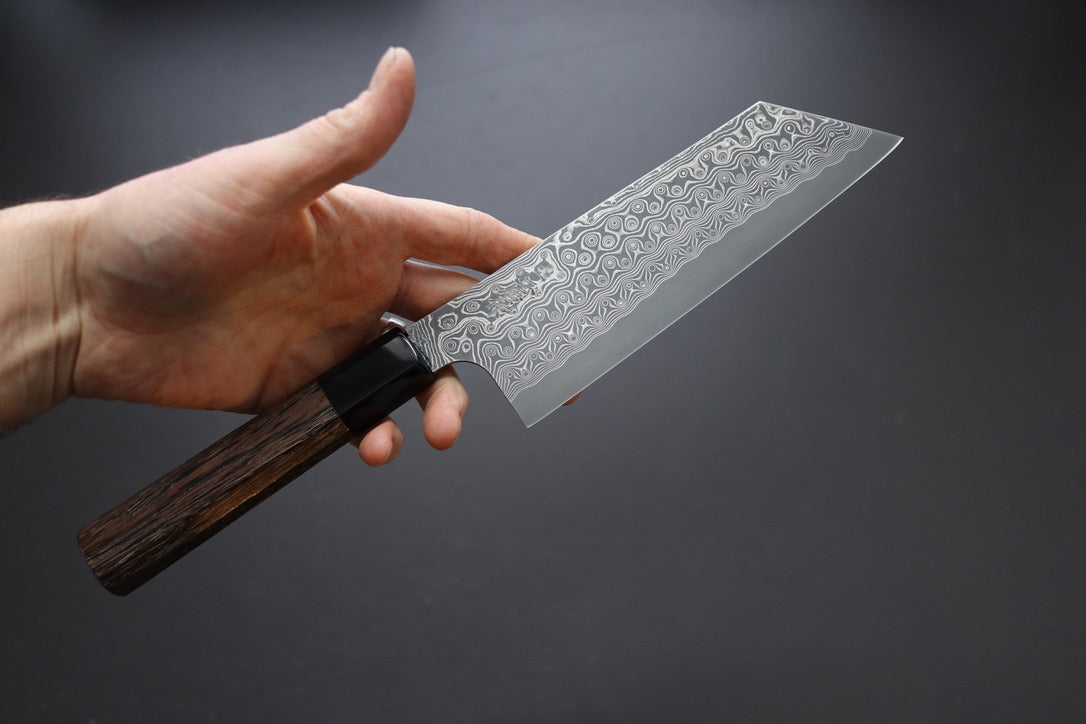 Nigara Hamono SG2 Damascus Bunka 180mm - Thecooksedge