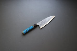Yauji Yoshihiro Damascus Deba 180mm - Thecooksedge