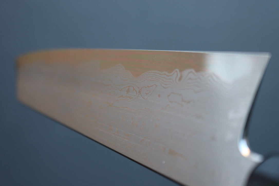 Nakagawa x Myojin Blue #1 Damascus Kiritsuke Gyuto 240mm - Thecooksedge