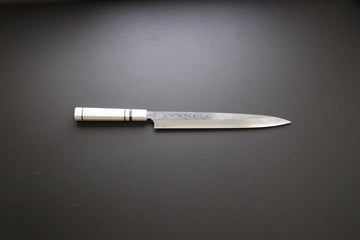 Yauji Yoshihiro Damascus Yanagiba 300mm - Thecooksedge