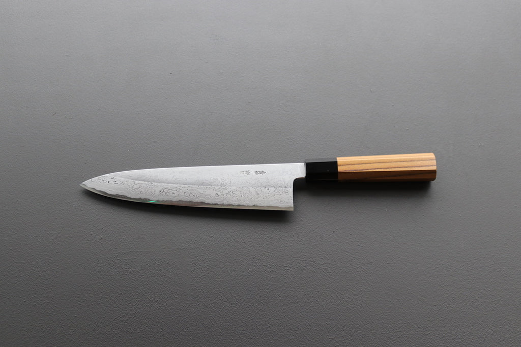 Yoshikazu Tanaka White #1 Damascus Gyuto 210mm - Thecooksedge