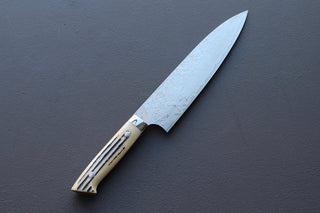Takeshi Saji R2 Damascus Mirror Finished Gyuto 210mm - Thecooksedge