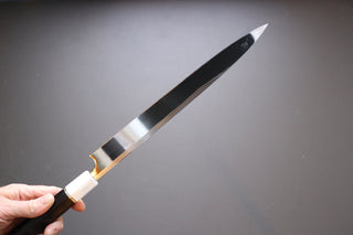 Yauji Yoshihiro Damascus Yanagiba 300mm - Thecooksedge