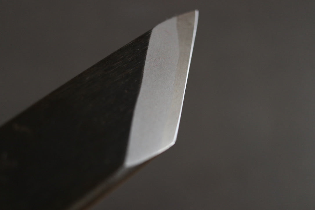 Sakai Kikumori Yoshikazu Tanaka Gokujyo Osaka-saki Unagi (Eel) knife Wide - Thecooksedge