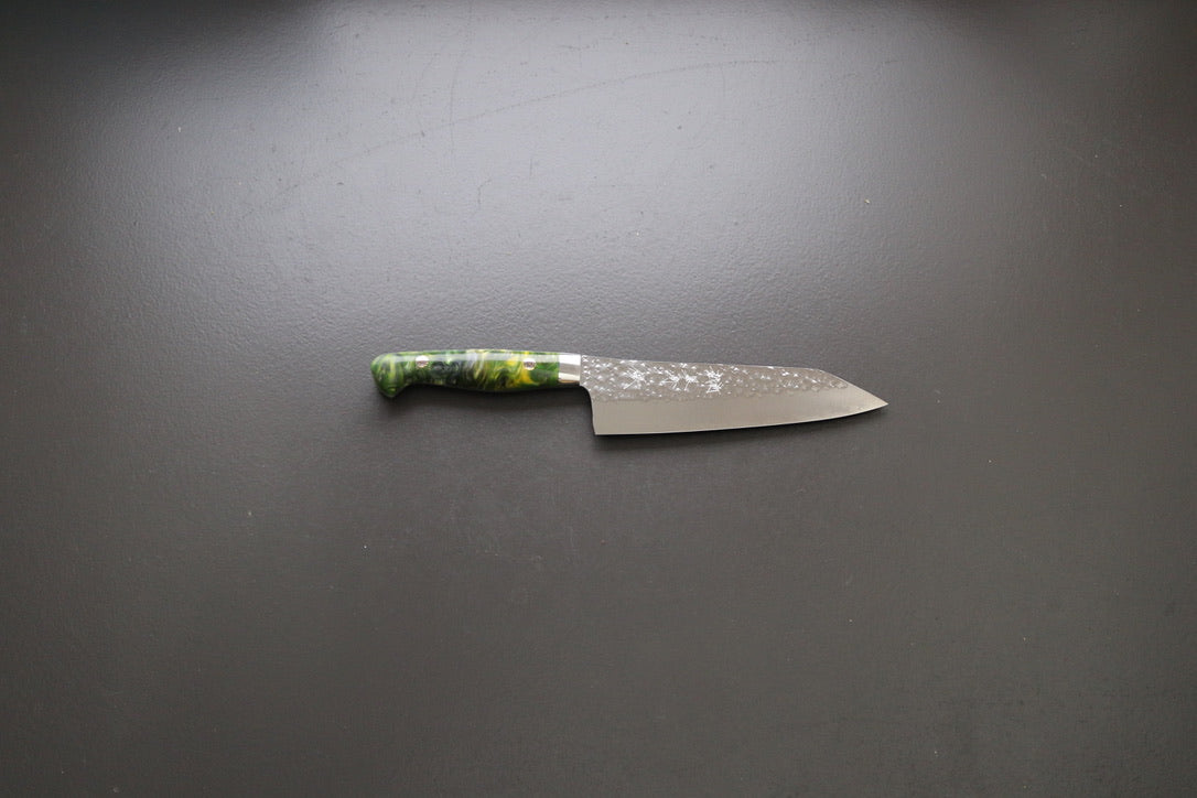 Yu Kurosaki Senko Santoku 165mm W/Custom Acrylic Handle - Thecooksedge