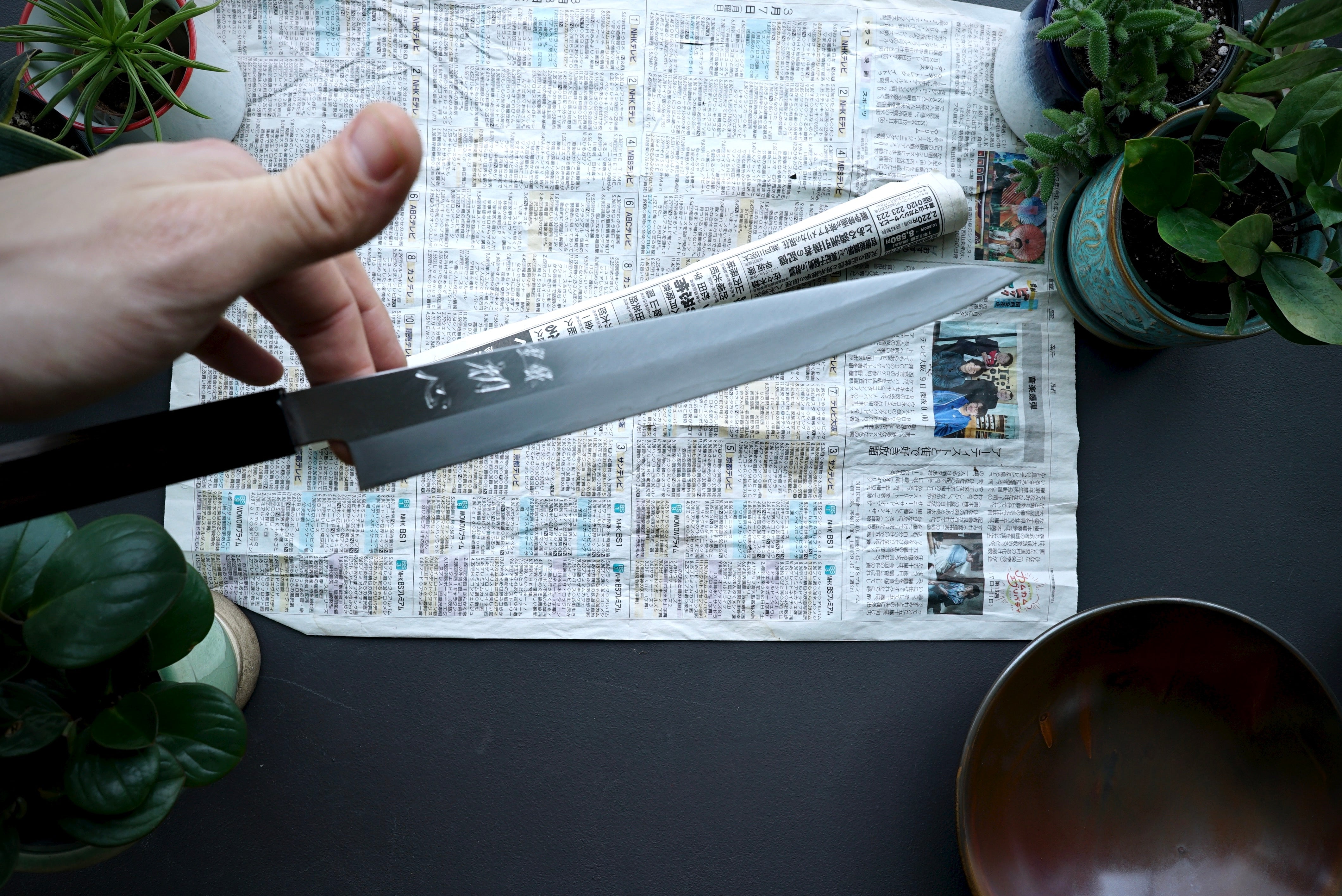 Nakagawa Hamono Silver 3 Sujihiki 240mm - Thecooksedge