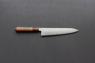 Shigeki Tanaka VG10 Damascus Gyuto 240mm w/Custom Handle - Thecooksedge