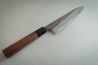 Hatsukokoro Blue#2 Kurouchi Damascus Gyuto 210mm - Thecooksedge
