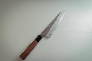 Hatsukokoro Blue#2 Kurouchi Damascus Gyuto 210mm - Thecooksedge