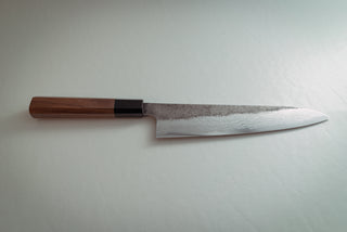 Hatsukokoro Blue#2 Kurouchi Damascus Gyuto 210mm - Thecooksedge