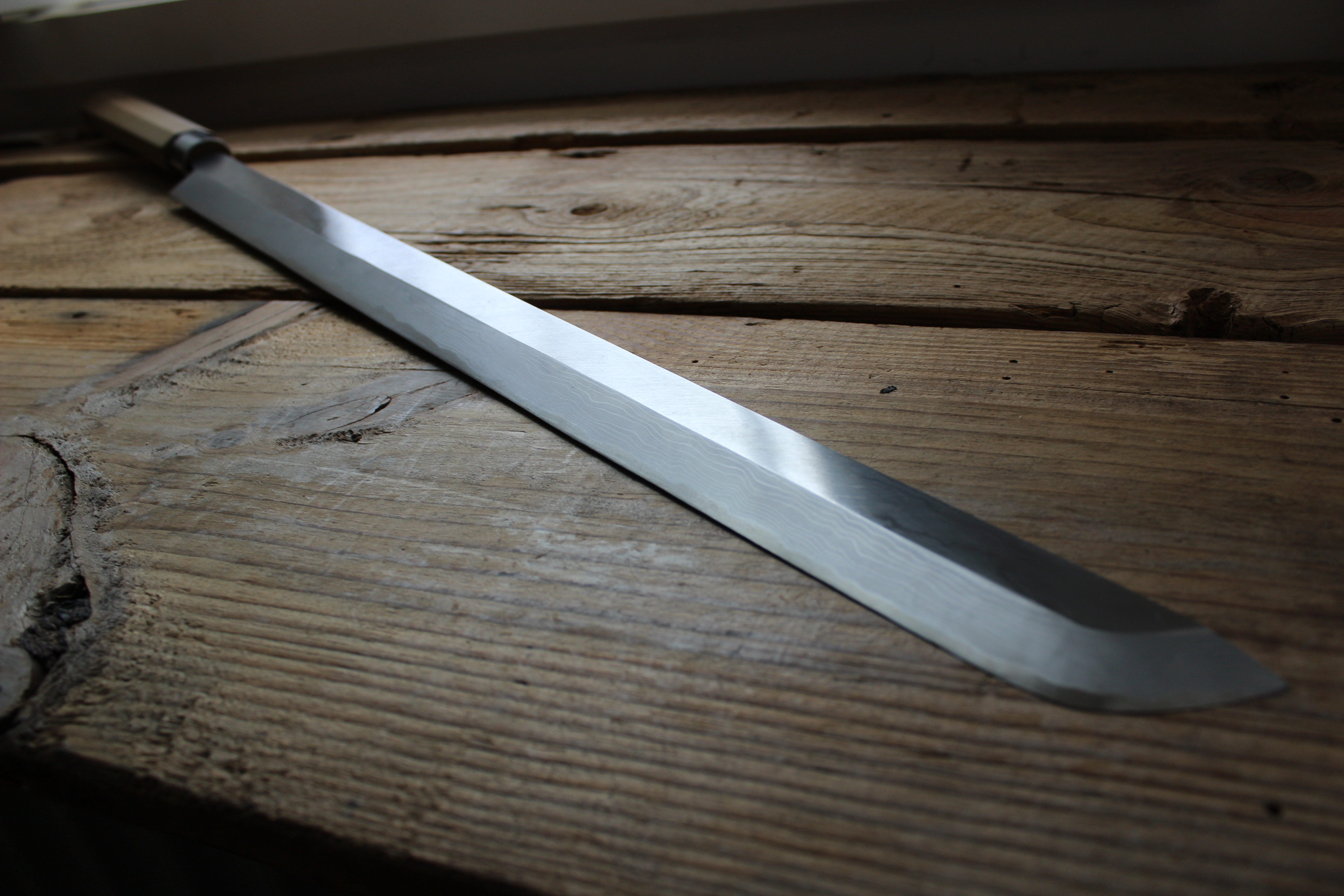 Shimizu suminagashi maguro bocho 600mm - Thecooksedge