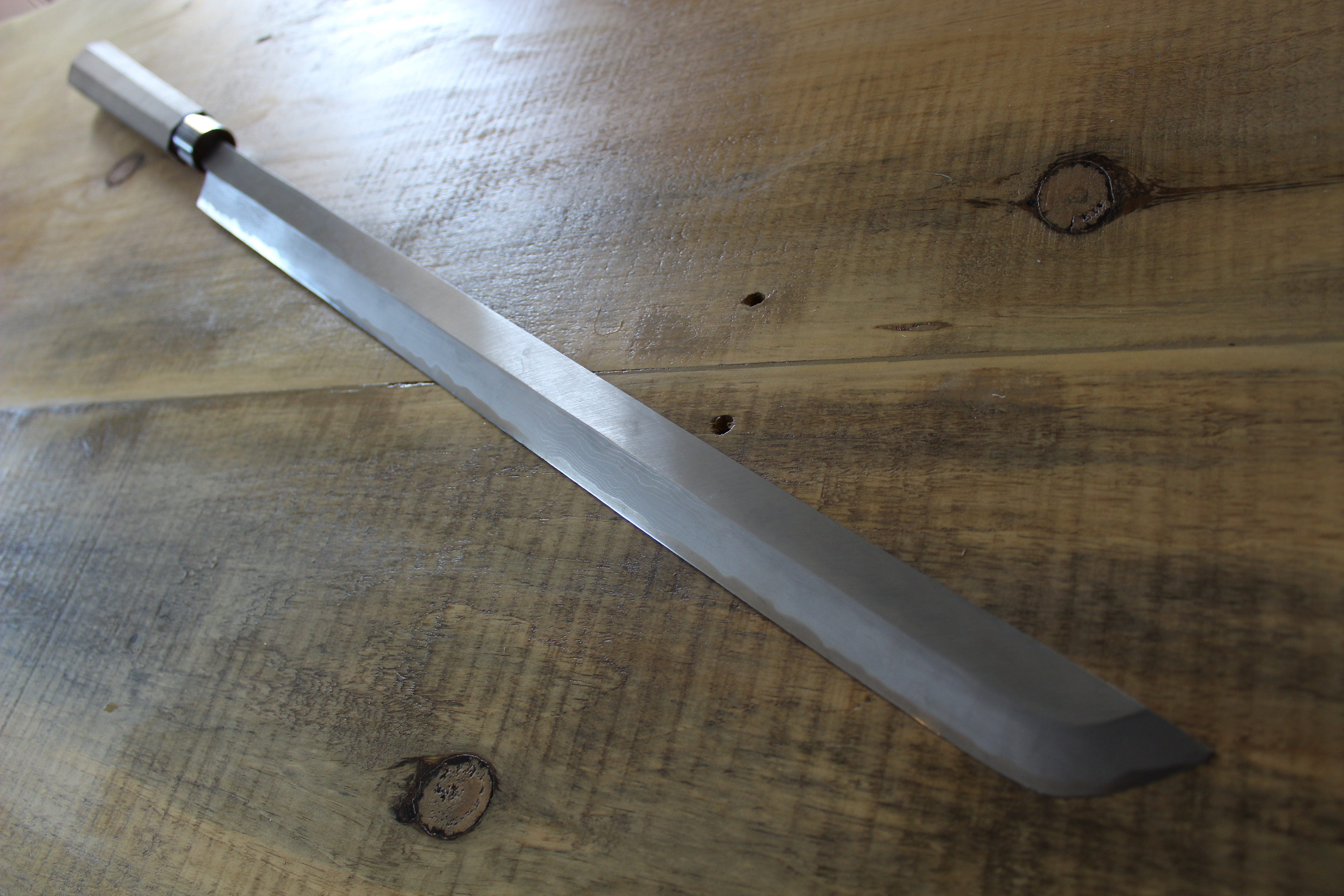 Shimizu suminagashi maguro bocho 600mm - Thecooksedge