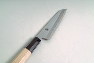 Sakai Kikumori Kikuzuki Kasumi kiritsuke Petty 135mm - Thecooksedge