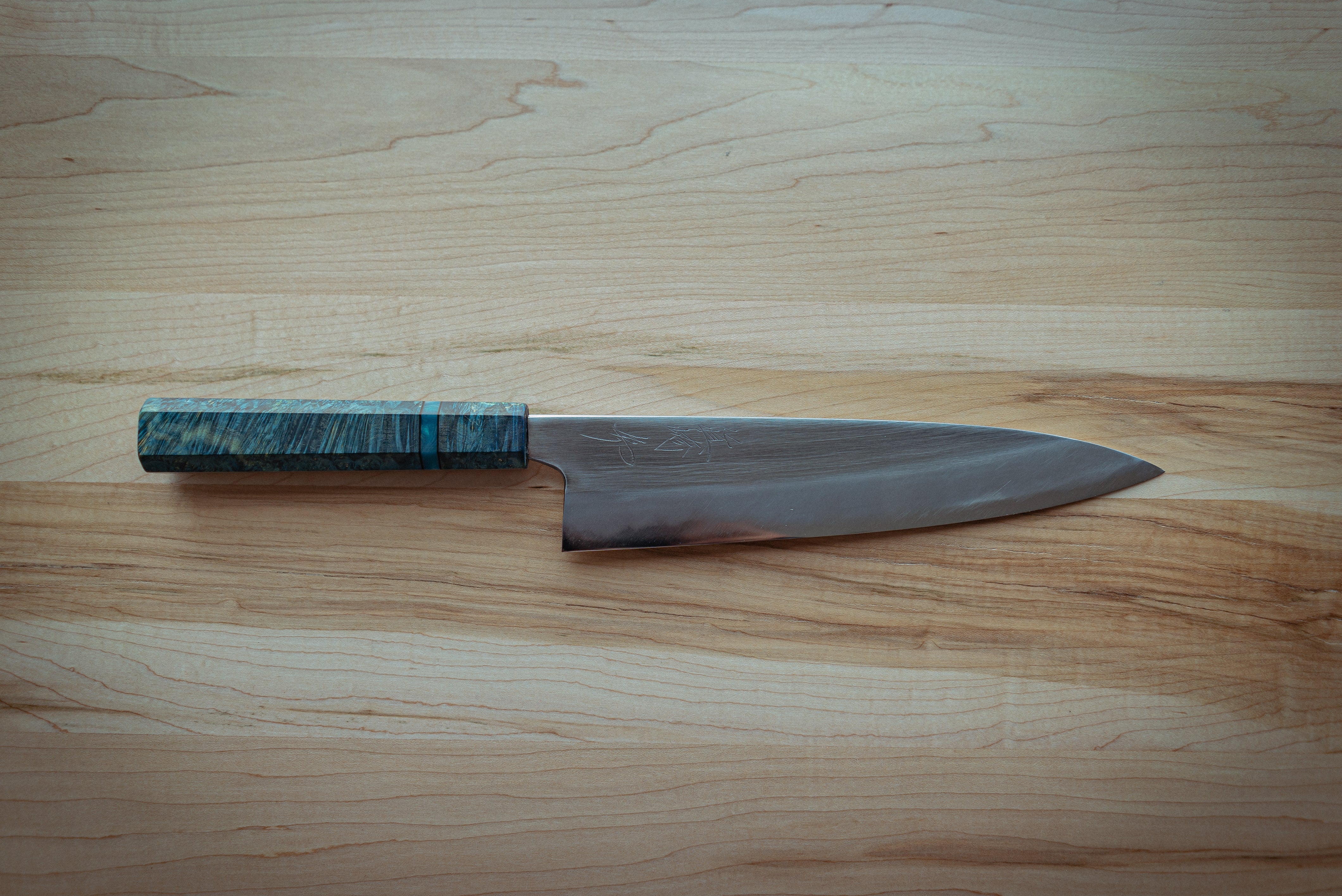 Mazaki Blue#2 Migaki Gyuto 225mm - Thecooksedge