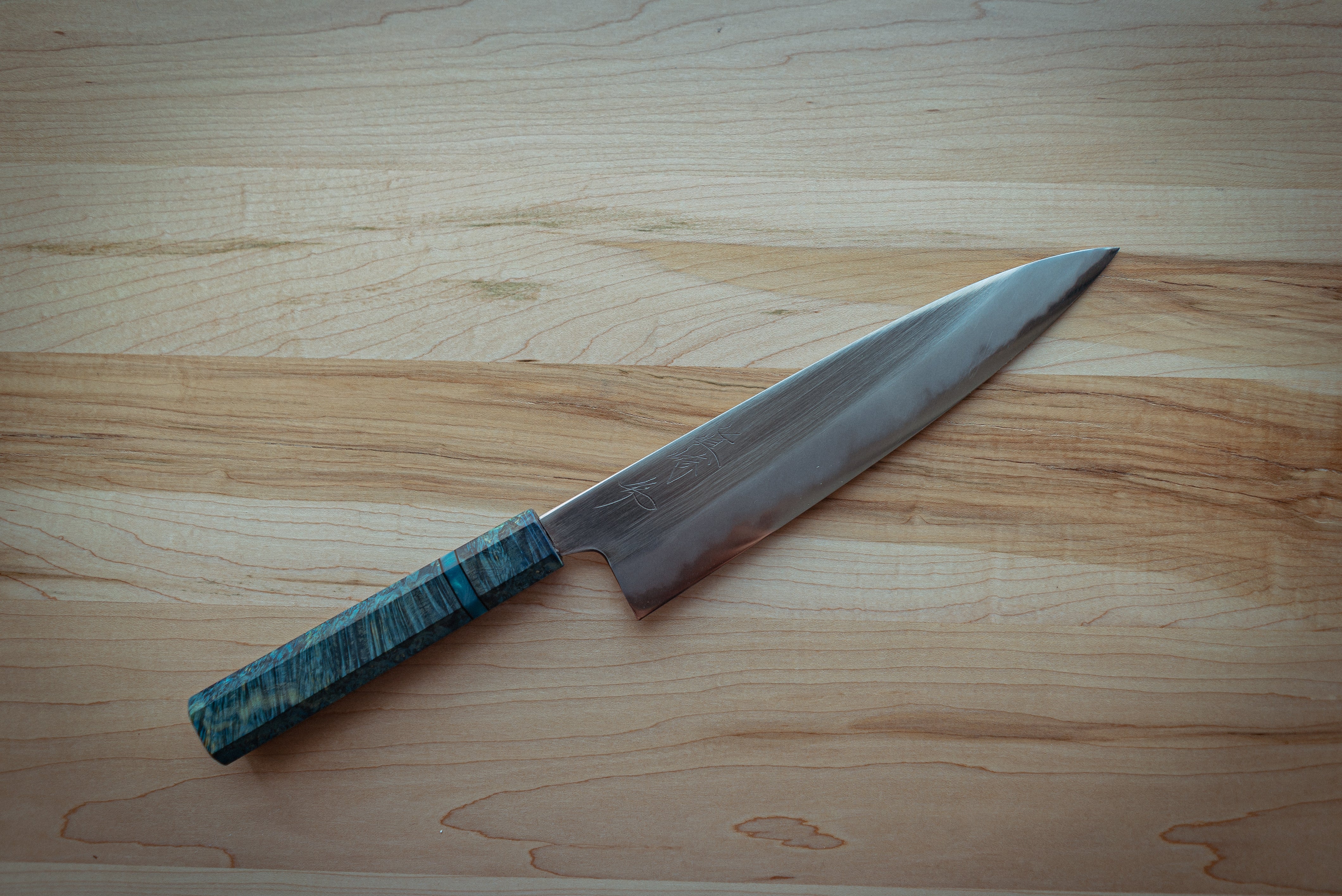 Mazaki Blue#2 Migaki Gyuto 225mm - Thecooksedge