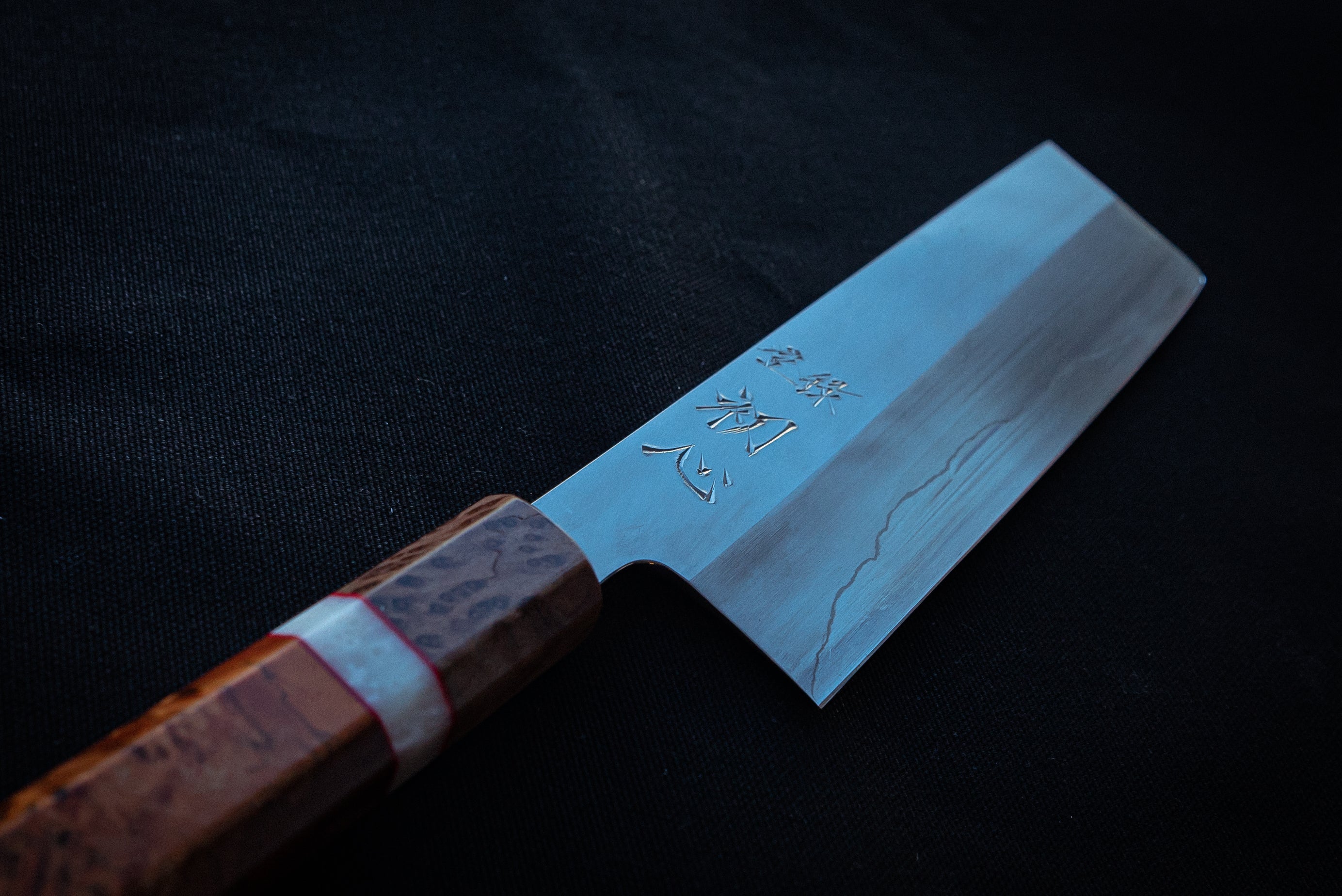 Nakagawa Hamono Silver 3 Nakiri 165mm w/ Custom Handle - Thecooksedge