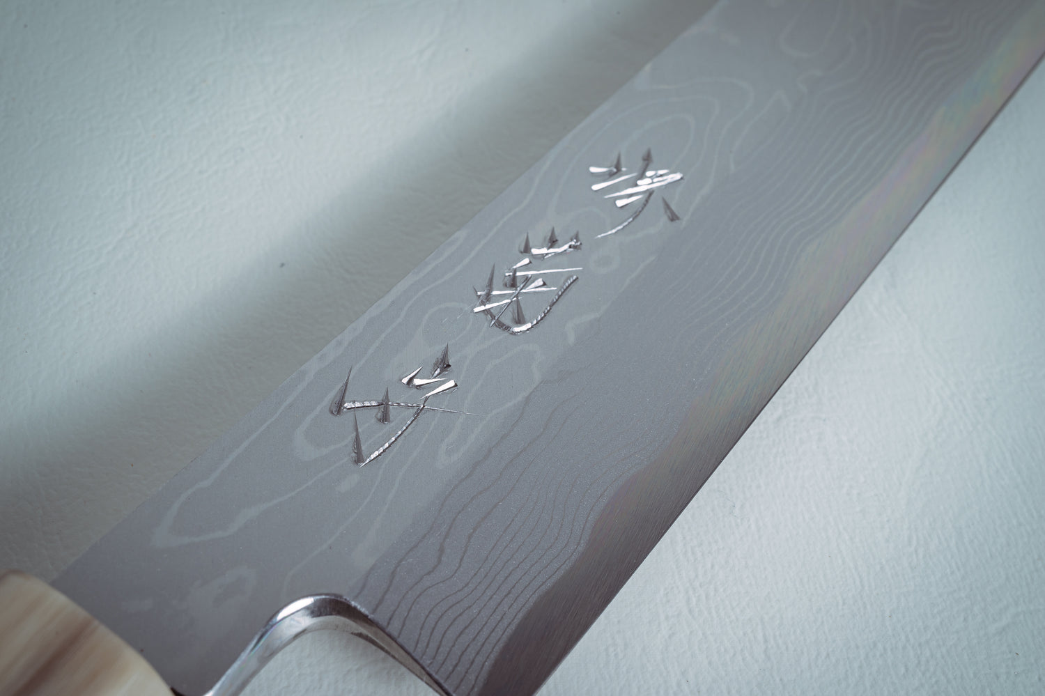 Nakagawa White #1 Damascus Kiritsuke Yanagiba 300mm - Thecooksedge
