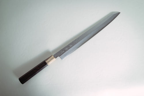 Nakagawa White #1 Damascus Kiritsuke Yanagiba 300mm - Thecooksedge