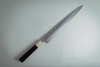 Nakagawa White#1 Damascus Yanagiba 300mm - Thecooksedge