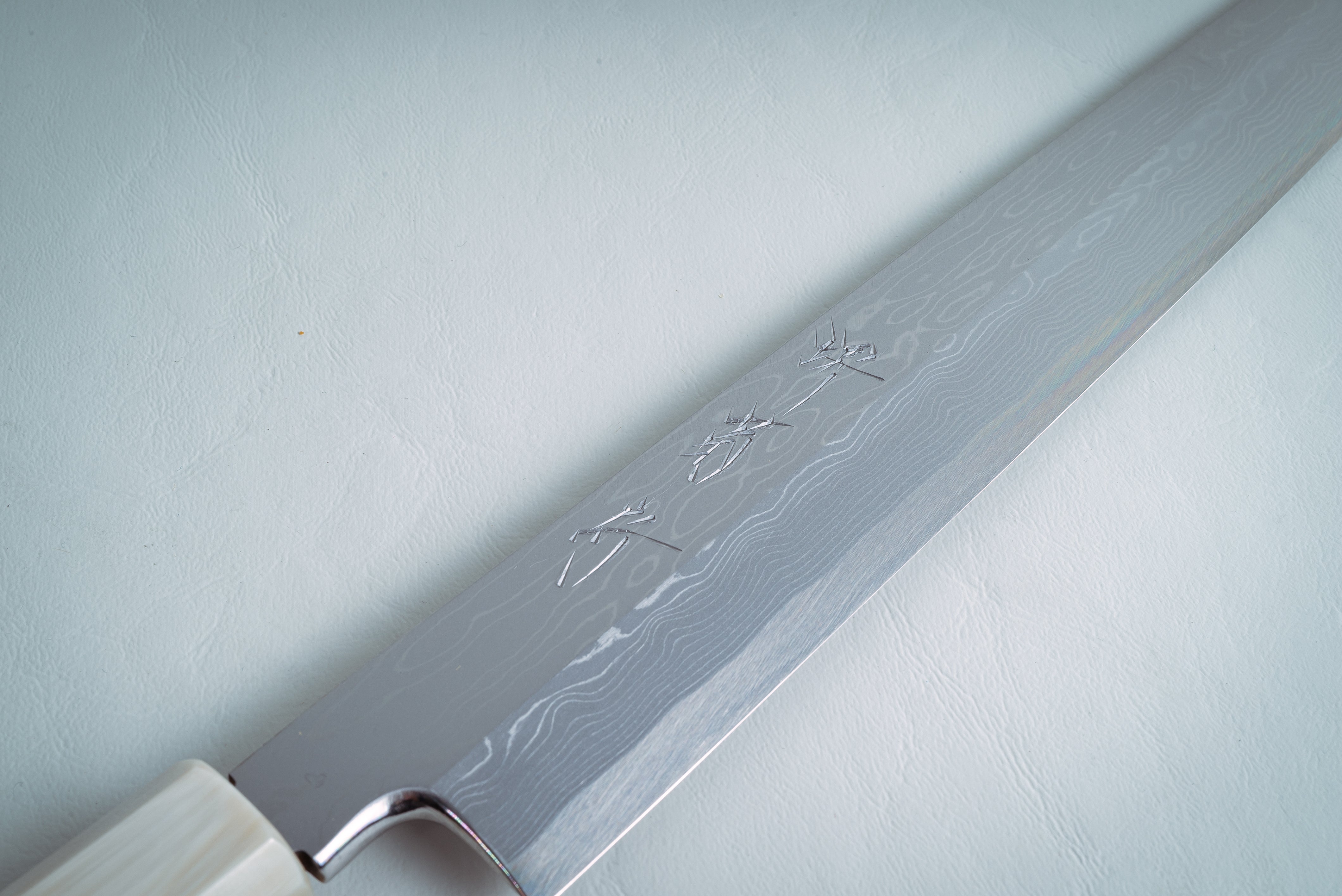 Nakagawa White#1 Damascus Yanagiba 300mm - Thecooksedge