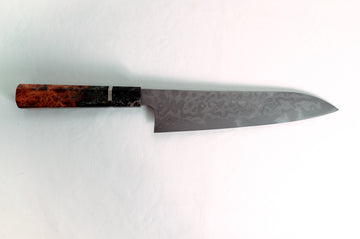 Nigara Hamono Blue #2 White #2 Coreless Damascus Gyuto 240mm - Thecooksedge