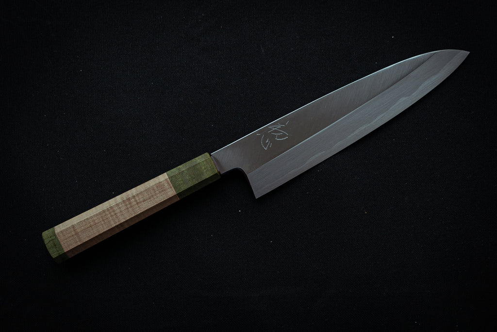 Shirasagi Gyuto 210mm w/Maple Handle - Thecooksedge
