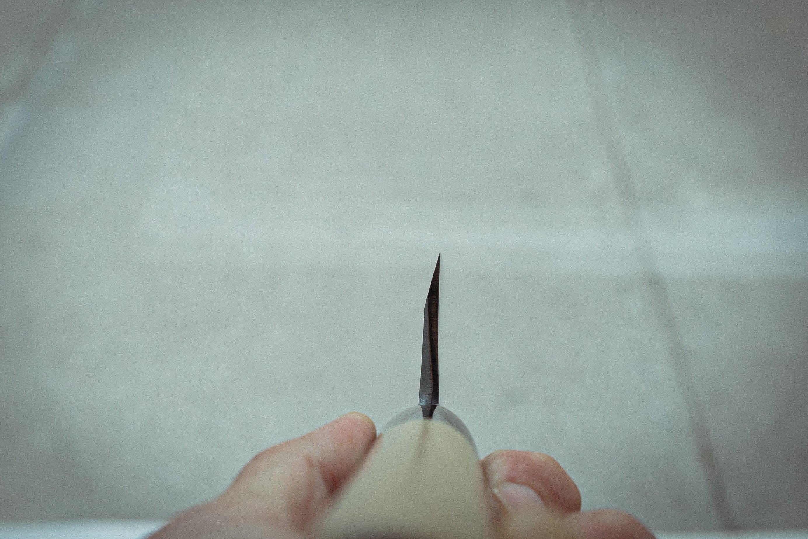 Sakai Kikumori Shironiko Deba 150mm - Thecooksedge