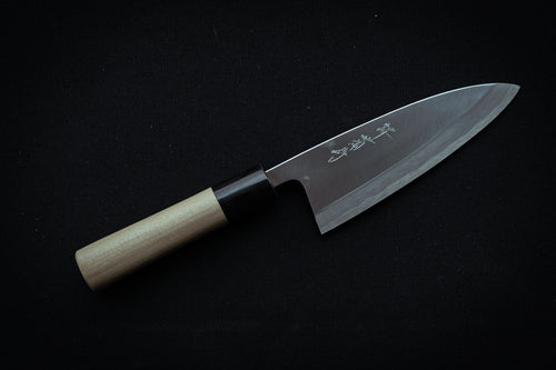 Sakai Kikumori Shironiko Deba 150mm - Thecooksedge