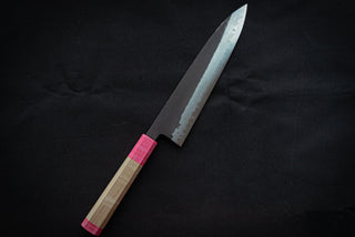 Shinkiro AS Damascus Gyuto 210mm w/Maple Handle - Thecooksedge