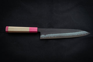 Shinkiro AS Damascus Gyuto 210mm w/Maple Handle - Thecooksedge