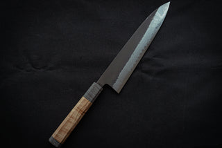 Shinkiro AS Damascus Gyuto 210mm w/Maple Handle - Thecooksedge