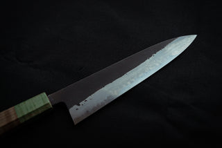 Shinkiro AS Damascus Gyuto 210mm w/Maple Handle - Thecooksedge