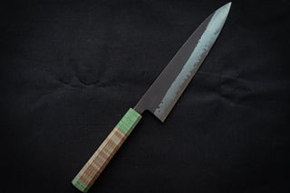 Shinkiro AS Damascus Gyuto 210mm w/Maple Handle - Thecooksedge