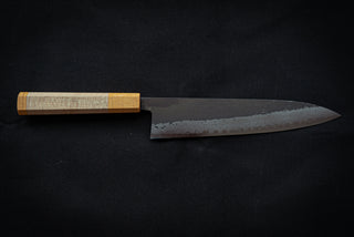 Shinkiro AS Damascus Gyuto 210mm w/Maple Handle - Thecooksedge
