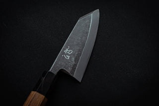 Shirasagi Kurouchi Kiritsuke Deba 150mm - Thecooksedge