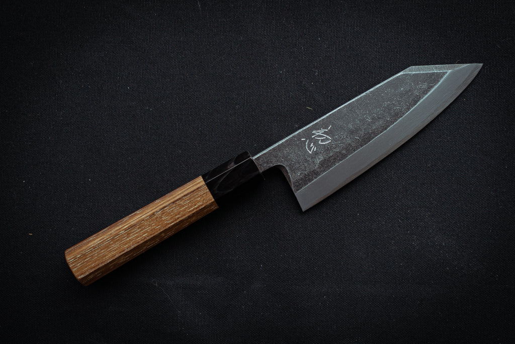 Shirasagi Kurouchi Kiritsuke Deba 150mm - Thecooksedge